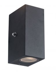 Buiten wandlamp met schemersensor Steinhauer Poro zwart