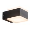 Tweelichts kubus wandlamp Steinhauer Cebu zwart