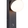Buiten wandlamp met bol Steinhauer Simara zwart