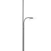 Zwarte design uplight met leeslicht - 2989ZW