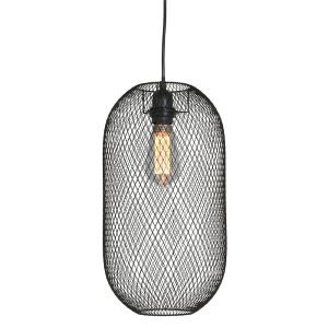 Gaas hanglamp Mexlite Bodine zwart (1)