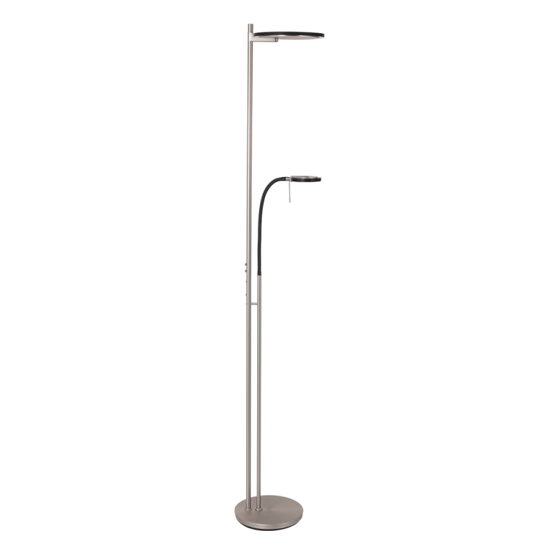 Stalen design uplight met leeslicht Steinhauer Turound