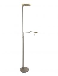 Design uplighter met leesarm Steinhauer Turound staal