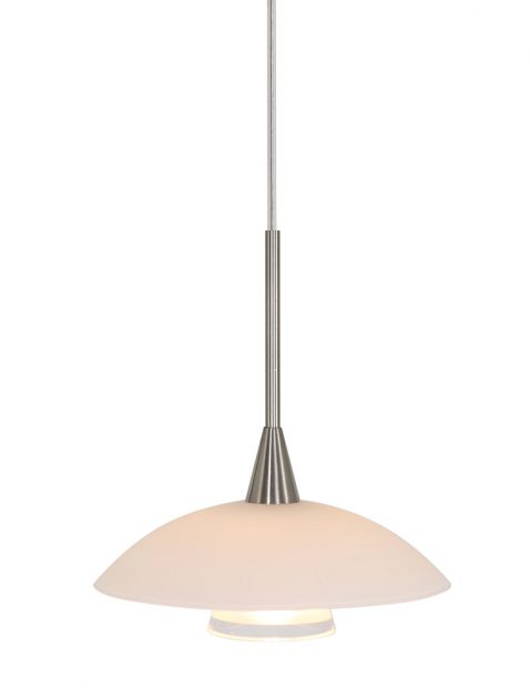 Hanglamp met schotel Steinhauer Tallerken staal