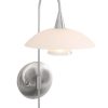 Wandlamp met schotel Steinhauer Tallerken staal