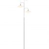 Drielichts staande lamp Steinhauer Tallerken staal