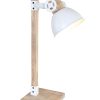 Scandinavisch tafellampje Mexlite Gearwood hout met wit