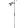 Houten vloerlamp met grijze kapjes Mexlite Gearwood