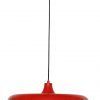 Platte ronde hanglamp Steinhauer Krisip rood