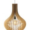 Houten hanglamp met spijlen druppel Steinhauer Smukt