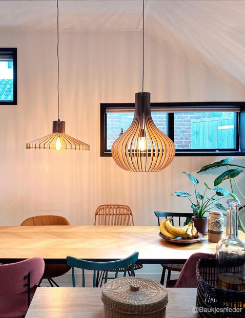 2697BE – houten open hanglamp
