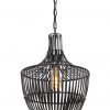 Zwarte hanglamp draadlamp Light & Living Stella