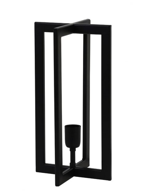 vierkante tafellamp Light & Living Mace zwart