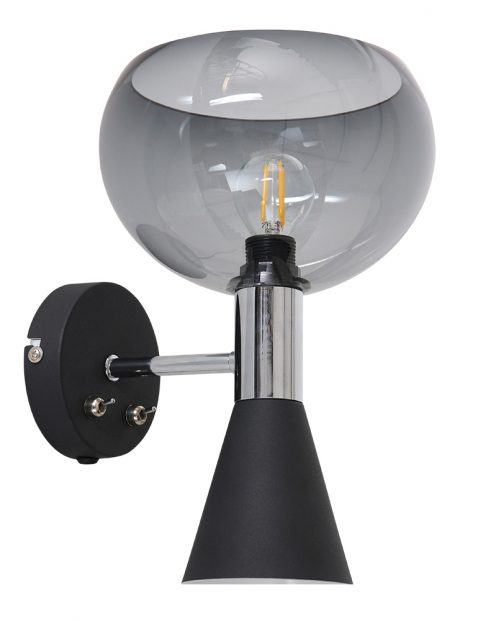 annelighting-wandlamp-fastlåst-zwart-kunststofmetaal-bedlampje-e14-2570zw-1