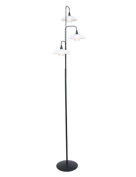 Vloerlamp met schoteltjes