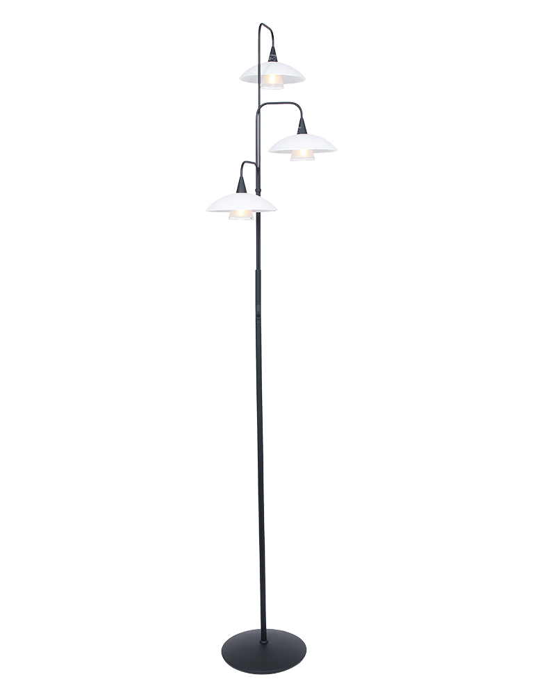Vloerlamp met schoteltjes