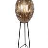 Zwarte staande sfeermaker met gouden draadbol-