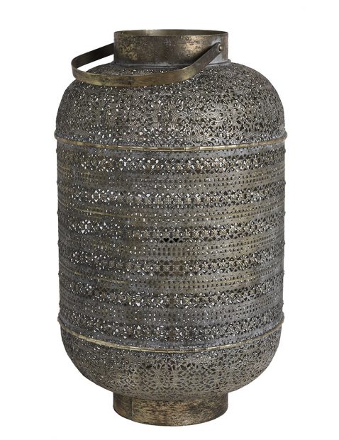 Oosterse tafellamp oud goud-