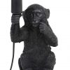 Zwarte aap lamp met fitting-