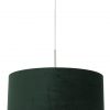 Hanglamp met ronde groene kap staal - 8148ST
