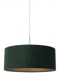 Hanglamp met ronde groene kap staal - 8148ST
