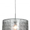Hanglamp met zwarte sizoflor kap zwart - 8152ZW