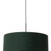 Hanglamp met groene velvet kap zwart - 8156ZW