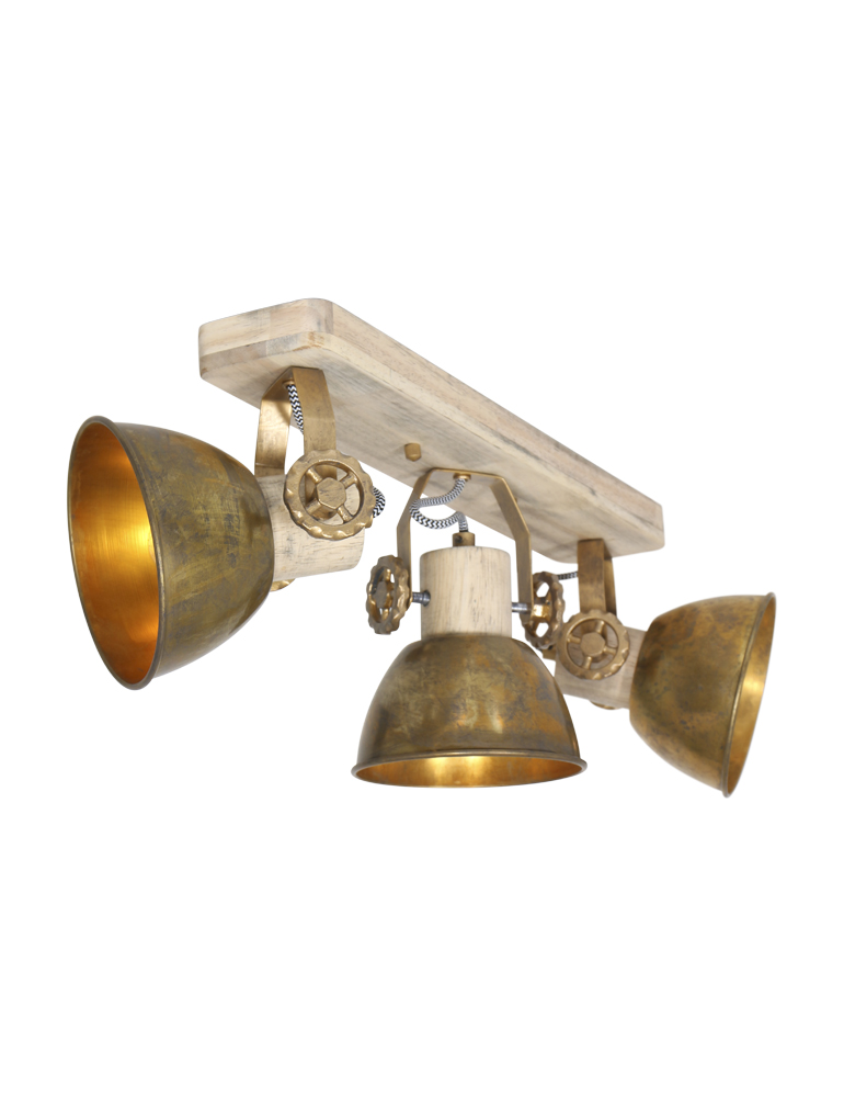 Drielichts plafondlamp met spots-2133BR