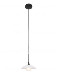Hanglamp met glazen schotel-2655ZW