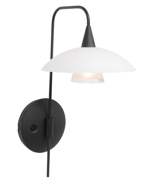 Mat glazen moderne wandlamp-2656ZW