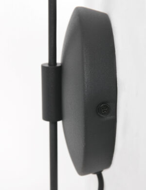 steinhauer-wandlamp-tallerken-zwart-glasmetaal-bedlampje-g9-2656zw-1