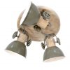 Ronde stoere drielichts plafondlamp-3063G