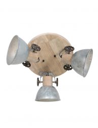 Industriële metalen drielichts plafondspot-3063NI