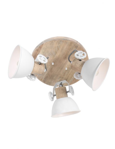 Drielichts houten plafondlamp-3063W