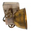 Houten plafondlamp met bronzen kap-7968BR