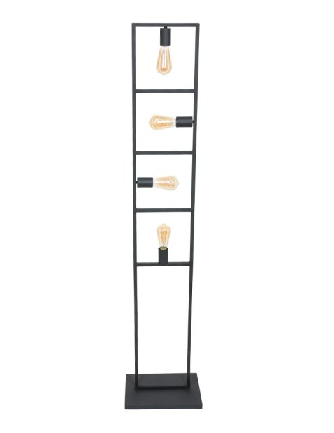 Zwart frame vloerlamp-2982ZW