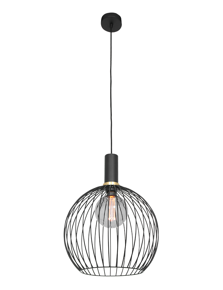 Steken De slaapkamer schoonmaken belediging Metalen kooi hanglamp Mexlite Aureole zwart - Directlampen.nl Steken De slaapkamer schoonmaken belediging Metalen kooi hanglamp Mexlite Aureole zwart - Directlampen.nl