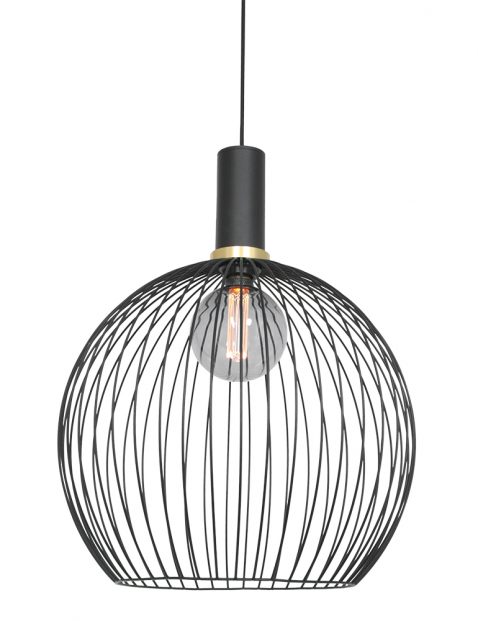 Draad bollamp met gouden details-3068ZW