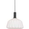 Hanglamp met melkglazen kap-3076ZW