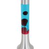 Stalen lavalamp met rode lava-3117ST
