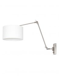 Wandlamp met linnen kap-8108ST