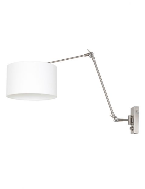 Wandlamp met linnen kap-8108ST