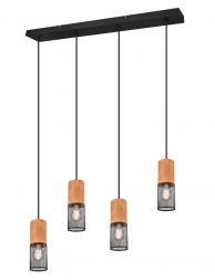 Vierlichts draad eettafellamp-3162ZW