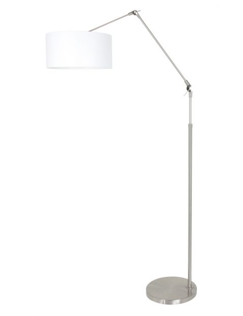 Stalen vloerlamp met knikarm-8100ST
