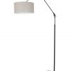 Zwarte vloerlamp met knikarm-8113ZW