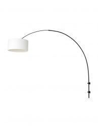 Wandlamp met linnen kap-8138ZW