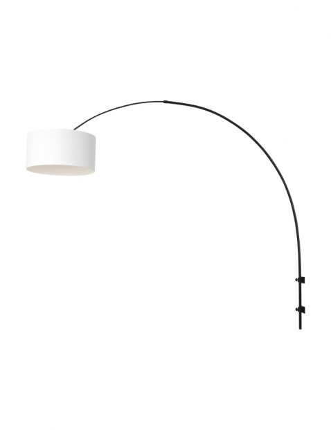 Wandlamp met linnen kap-8138ZW