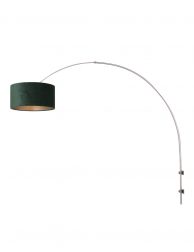Wandlamp met velvet kap-8145ST