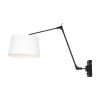 Wandlamp van metaal en linnen-8187ZW