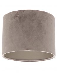 Ronde velvet lampenkap 20 cm-K3084GS